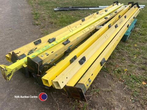 13 steel posts, 1200 long x 70mm square