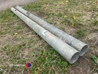 2 x galvanised gate posts - 3
