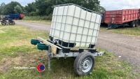 IBC trailer with 2 automatic drinkers, good solid trailer - 2