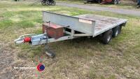 Richardson 10ft flatbed trailer, recent tyres - 2
