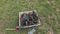 Hydraulic spool valve chest, motors and pipes
