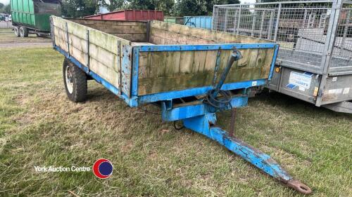 Wooden sided tipping trailer 10ft x 6ft - reboarded 6 months ago