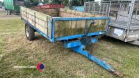 Wooden sided tipping trailer 10ft x 6ft - reboarded 6 months ago