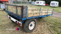 Wooden sided tipping trailer 10ft x 6ft - reboarded 6 months ago - 4