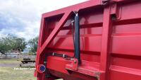Tip-a-bull 12T grain/silage trailer, commercial axles, sprung drawbar, hydraulic door, 2018 - 8
