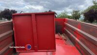 Tip-a-bull 12T grain/silage trailer, commercial axles, sprung drawbar, hydraulic door, 2018 - 9