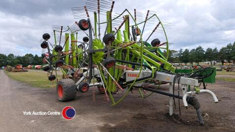 Claas Liner 4000 4 rotor rake, excellent condition ready for work, 15m working width, hydraulic folding and hydraulic width adjustment. 2018, control box in office