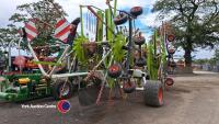 Claas Liner 4000 4 rotor rake, excellent condition ready for work, 15m working width, hydraulic folding and hydraulic width adjustment. 2018, control box in office - 3