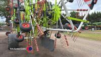 Claas Liner 4000 4 rotor rake, excellent condition ready for work, 15m working width, hydraulic folding and hydraulic width adjustment. 2018, control box in office - 4
