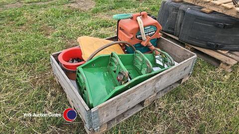 Pallet of JD and sprayer spares