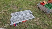 Pair of Layher galvanised loading ramps