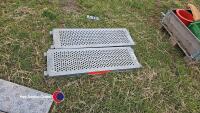 Pair of Layher galvanised loading ramps - 2