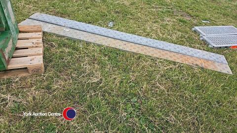 Pair of galvanised loading ramps