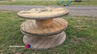 2 x cable bobbins - 3