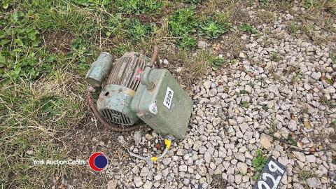 Vintage electric Wadkin motor with box 1 ph 3 hp works