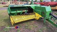 John Deere 459 conventional baler. 1990. Owned 20 years, well maintained, working order. Baled 500 hay bales every year, stored under cover. - 2