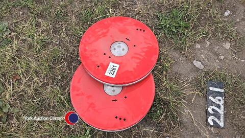 New fertiliser spreader discs
