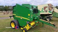 John Deere 578 Maxi Cut round baler, control box in office