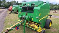 John Deere 578 Maxi Cut round baler, control box in office - 2