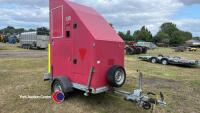 Single axle box trailer ex chip pan fire demonstrator