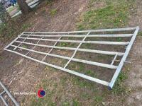15ft galvanised stock gate (slight damage) - 2