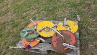 7 assorted fertiliser spinner discs - 4