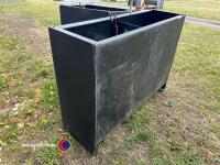 2 x pig feeders