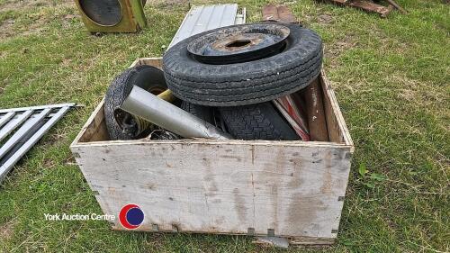 Box of farm spares