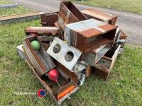 Quantity of water troughs, fittings and boxes - 3