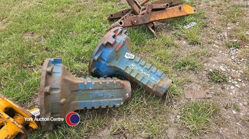Pair of Ford axle trumpet housings