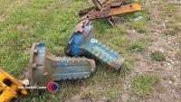 Pair of Ford axle trumpet housings