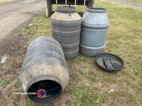 3 x feed barrels - 3