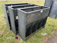 3 x 3ft pig feeders - 2