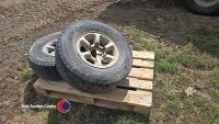 2 x Vehicle alloy wheels, 265/70 R15 - 4