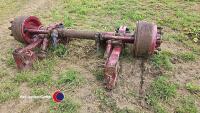 Commercial axle with springs