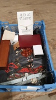 Box of jewellery and watches
