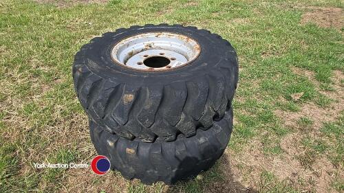 2 Kramer 18in spare wheels and tyres (6 stud)