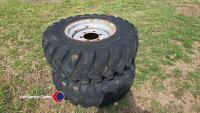 2 Kramer 18in spare wheels and tyres (6 stud)