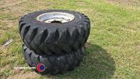 2 Kramer 18in spare wheels and tyres (6 stud) - 3