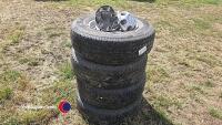 Isuzu tyres 245/70R16 with centre wheel caps