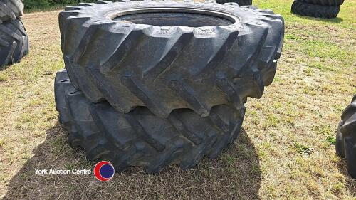 Pair of 520-70 R38 tyres