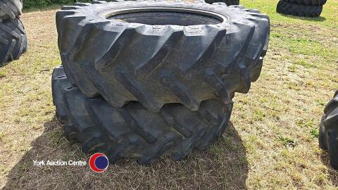Pair of 520-70 R38 tyres