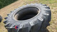 Pair of 520-70 R38 tyres - 2