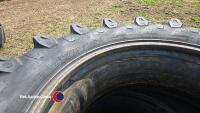 Pair of 520-70 R38 tyres - 3