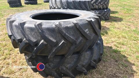 Pair of 20.8 R38 tyres