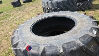Pair of 20.8 R38 tyres - 2
