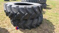 Pair of 20.8 R38 tyres - 4