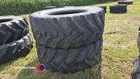 Pair of 650-65 R38 tyres