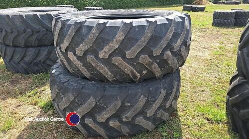 Pair of 650-65 R42 tyres
