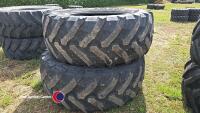 Pair of 650-65 R42 tyres